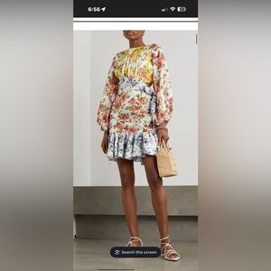 Zimmermann Floral Open-Back Dress
